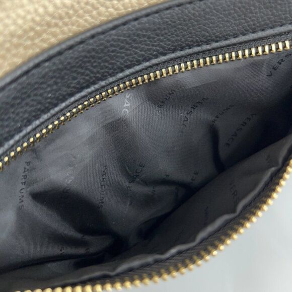 Versace Parfums Medusa Metallic Gold & Black Crossbody Bag - Picture 7 of 10